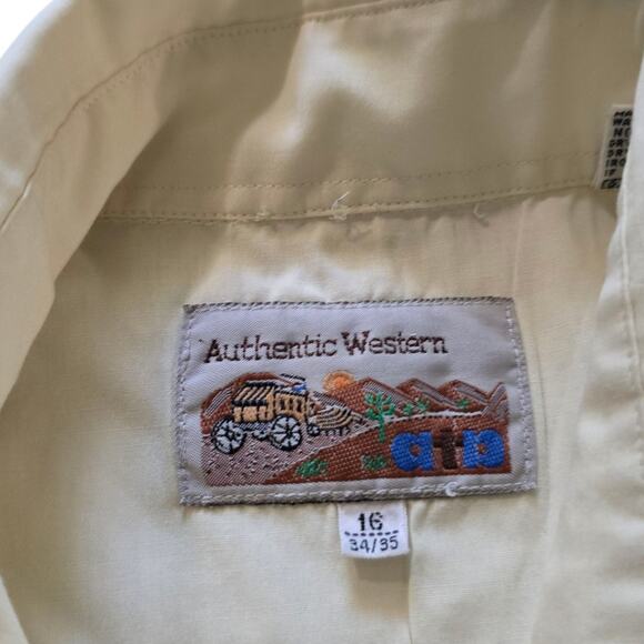 Vintage Authentic Western Posada Borracho Embroidered Long Sleeve Shirt SZ 16 - Picture 8 of 9